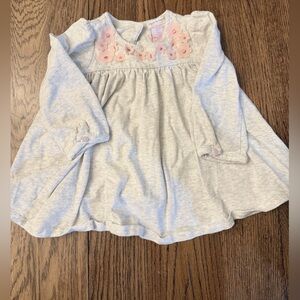 Elegant Kids Dress with Pink Floral Details